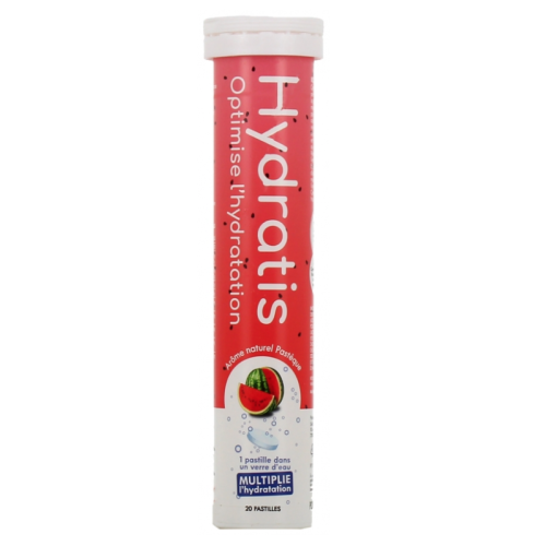 Solution d'Hydratation Pastèque 20 Pastilles Effervescentes