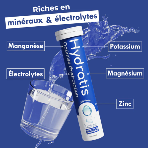 Solution d'hydratation Pomme Cannelle 20 pastilles effervescentes