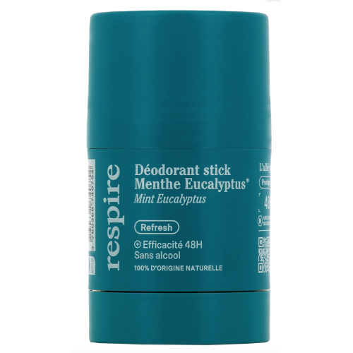 Déodorant Solide Stick Bio Menthe Eucalyptus Rechargeable 50 g