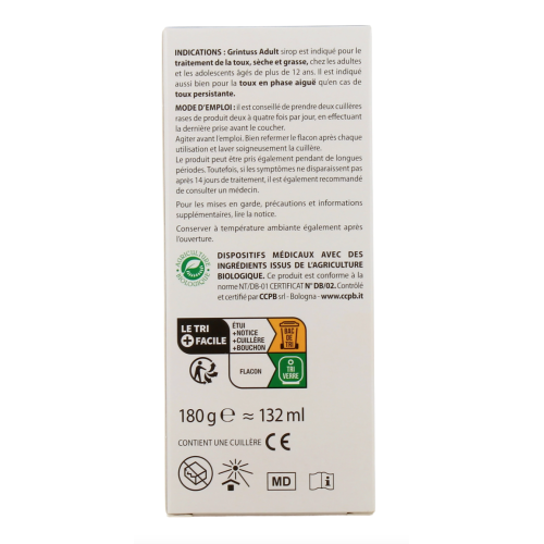 Grintuss Sirop Adulte 180 g Grintuss Sirop Adulte 180 g