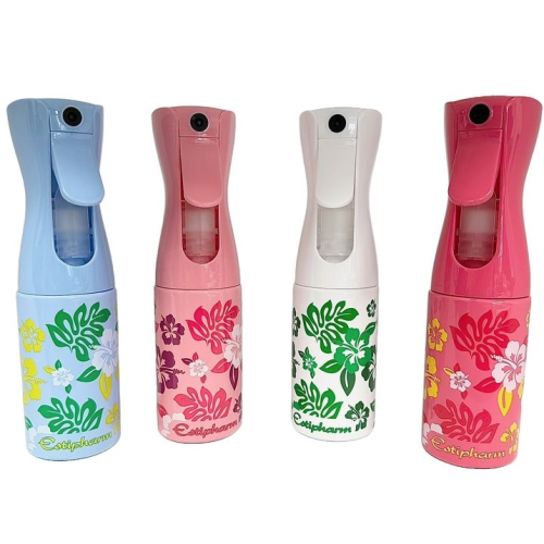 BRUMISATEUR MÉCANIQUE RECHARGEABLE MOTIF TROPICAL BLANC 200 ml