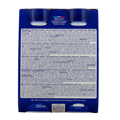 Boisson Fruitée Raisin 4 x 200 ml