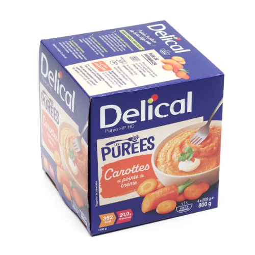 Purée HP/HC Carottes et pointe de crème 4 x 200 g