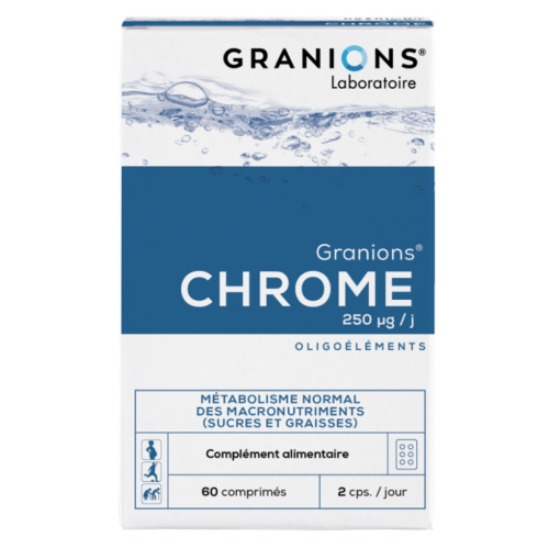 Chrome 250 µg 60 Comprimés Chrome 250 µg 60 Comprimés