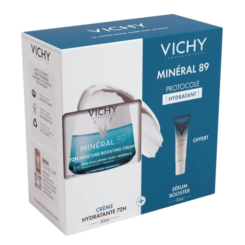 COFFRET HYDRATANT MINERAL 89 - Crème Boost d'Hydratation 72h, 50 ml + Sérum Booster Hydratant, 10 ml Offert COFFRET HYDRATANT MINERAL 89 - Crème Boost d'Hydratation 72h, 50 ml + Sérum Booster Hydratant, 10 ml Offert