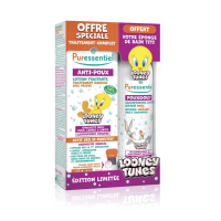 ANTI-POUX Coffret Poux Édition Limitée Looney Tunes Lotion Traitante 100 ml & Shampooing 200 ml