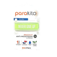 Bracelet Anti-Moustiques Adulte Vert Never Give Up