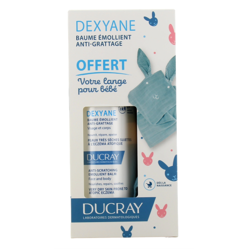 Dexyane Baume Émollient Anti-Grattage 400 ml + Lange Offert Dexyane Baume Émollient Anti-Grattage 400 ml + Lange Offert