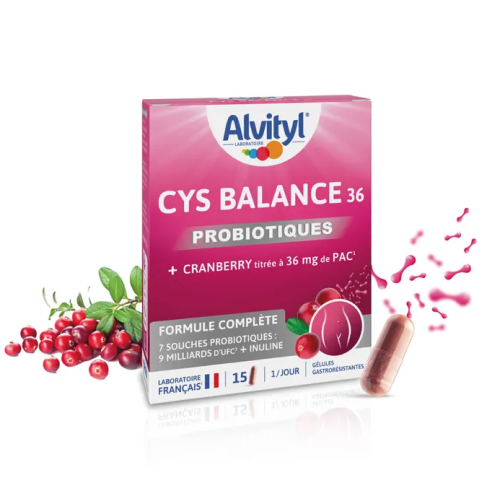 Cys Balance 36 Probiotiques 15 gélules gastrorésistantes Cys Balance 36 Probiotiques 15 gélules gastrorésistantes