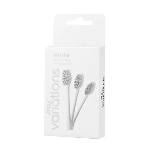 Pack de 3 Têtes de brosse à dents Blanc Pack de 3 Têtes de brosse à dents Blanc