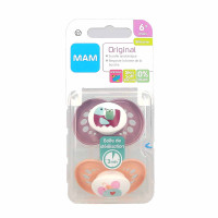 MAM Sucettes Original Animaux 2pcs - Apaisantes, +6 Mois