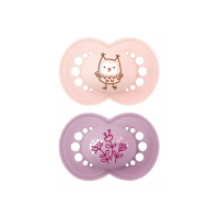 MAM Sucettes Silicone Nature 2pcs - Douceur et Confort 6mois+