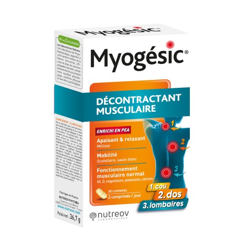 Nutreov Myogésic 30 Comprimés - Soulage et Renforce Muscles
