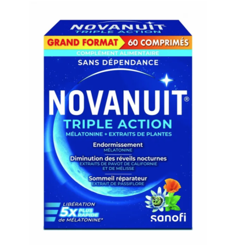 Novanuit Triple action 60 comprimés Novanuit Triple action 60 comprimés