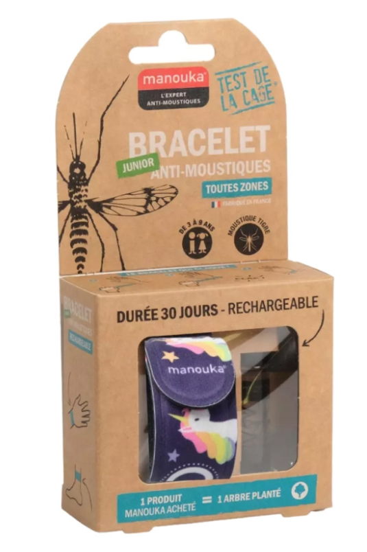 Bracelet Anti-Moustique à Ultrasons Noir - Répulsif Portable Pour Adultes Et Enfants