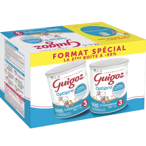 OPTIPRO Lait de Croissance 3 ème Âge Dès 1 an, BiPack, 2 x 780 g