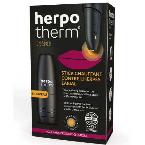 Herpotherm Neo Stylo chauffant Soin Herpès labial & Boutons de Fièvre Herpotherm Neo Stylo chauffant Soin Herpès labial & Boutons de Fièvre