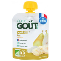 Petit Déj Poire Bio GOOD GOUT dès 6 Mois 70g - Éveil Matinal Bébé