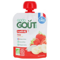 GOOD GOUT Petit Déj Fraise Bio 70g - Éveil matinal bébé sain