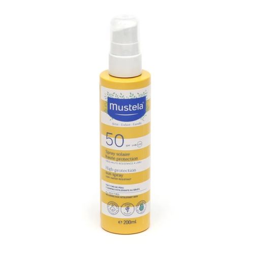 Spray Solaire Haute Protection Bébé-Enfant-Famille SPF50 200 ml Spray Solaire Haute Protection Bébé-Enfant-Famille SPF50 200 ml