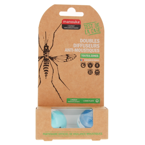 Doubles Diffuseurs Anti-Moustiques Bleu