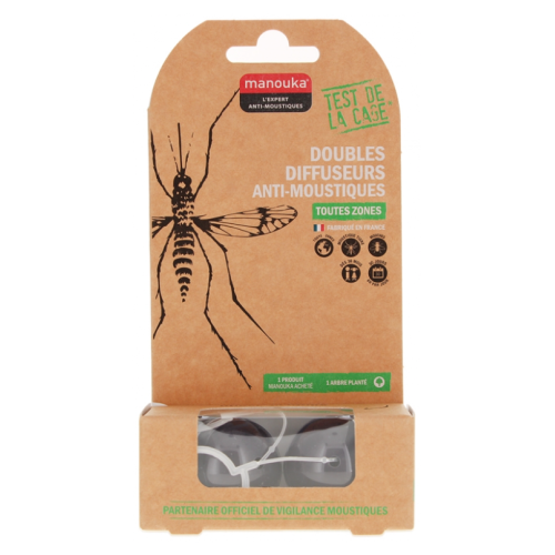 Doubles Diffuseurs Anti-Moustiques Noir