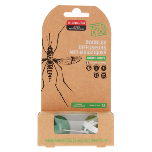 Doubles Diffuseurs Anti-Moustiques Vert