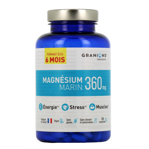 Magnésium Marin 360 mg 180 comprimés Magnésium Marin 360 mg 180 comprimés