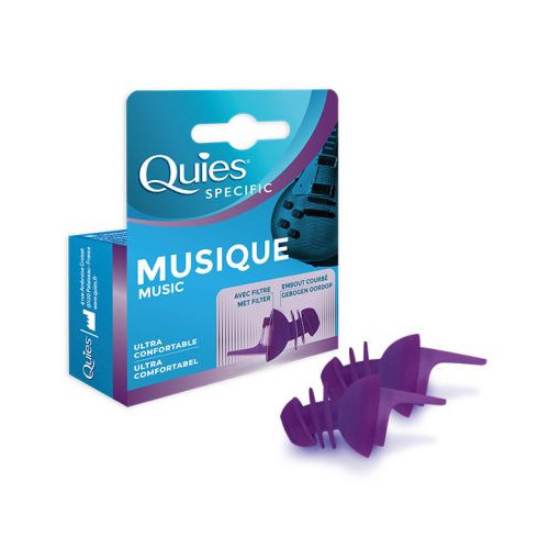 QUIES Protection Auditive Musique 1 Paire, Confort et Qualité Sonore