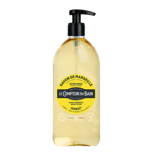 Savon de Marseille Liquide Extra Doux Monoi 1L