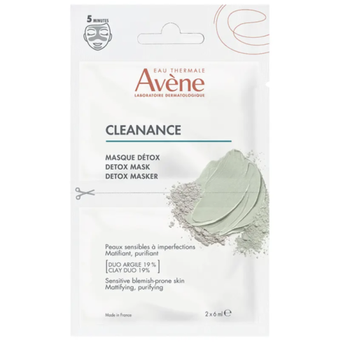CLEANANCE Masque Détox Matifiant et Purifiant Unidose Visage Peaux Sensibles à Imperfections 2 x 6 ml CLEANANCE Masque Détox Matifiant et Purifiant Unidose Visage Peaux Sensibles à Imperfections 2 x 6 ml