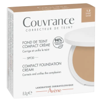 COUVRANCE Fond de Teint Compact Crème SPF 30 Teinte 1.2 Sable 8,5 g