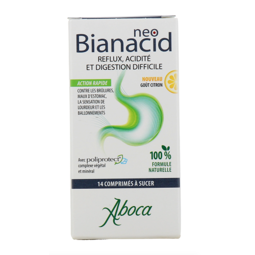 Neobianacid Acidité et Reflux 14 comprimés Citron Neobianacid Acidité et Reflux 14 comprimés Citron