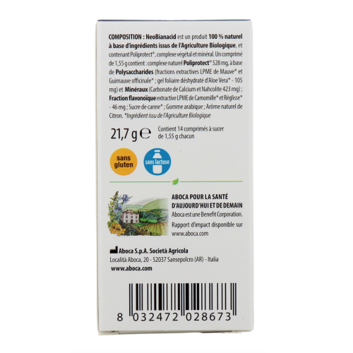 Neobianacid Acidité et Reflux 14 comprimés Citron