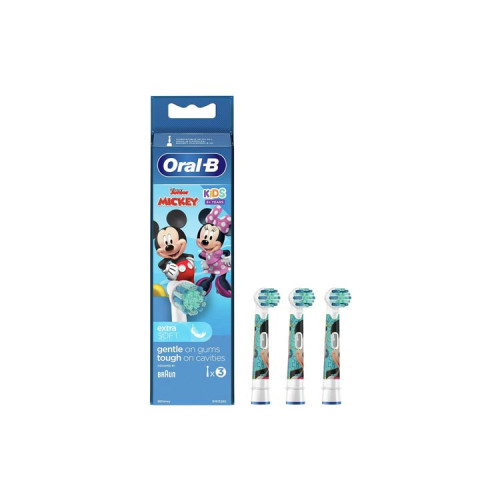 ORAL B Brossettes KIDS Stage Power 3 brossettes - Brossage doux ORAL B Brossettes KIDS Stage Power 3 brossettes - Brossage doux