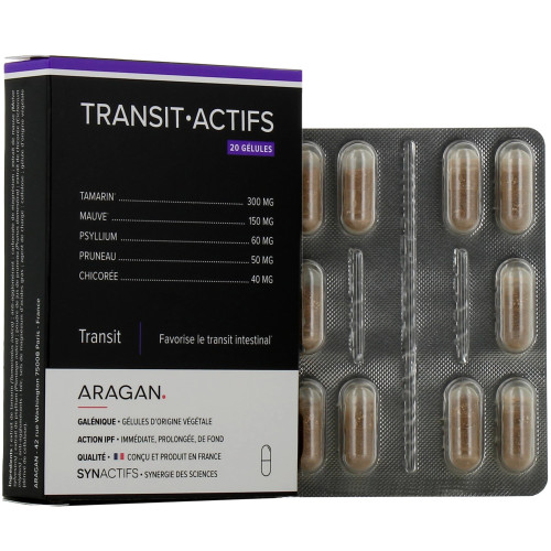 SynActifs LaxActifs 20 gélules - Transit et Digestion Optimisés
