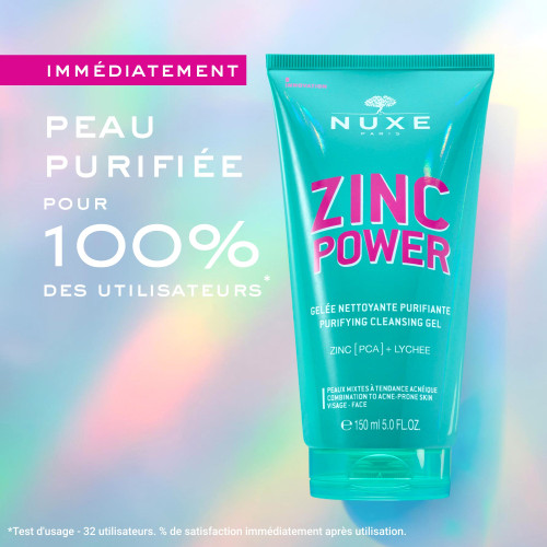 Zinc Power gelée nettoyante purifiante 150 mL