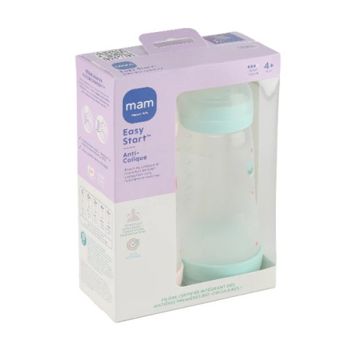 MAM Easy Start débit rapide biberon 2 x 320 ml Vert + Beige