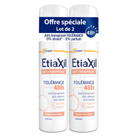 Anti-Transpirant Tolérance 48H Lot de 2 x 150 ml