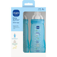 MAM Biberons 2eme Age Cirque 330mL - Anti-colique, Autostérilisant