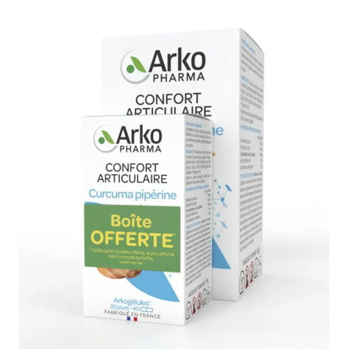 ARKOGELULES Curcuma Piperine Confort Articulaire 130 + 40 gélules ARKOGELULES Curcuma Piperine Confort Articulaire 130 + 40 gélules