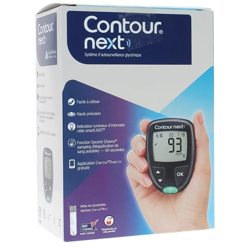 Contour Next Système d'autosurveillance glycémique 1 kit Contour Next Système d'autosurveillance glycémique 1 kit