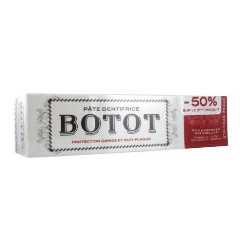 Pâte Dentifrice Cannelle Clou de Girofle Menthe 2 x 75 ml