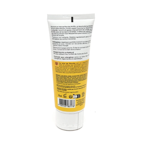 Crème pieds réparatrice bio 75 ml