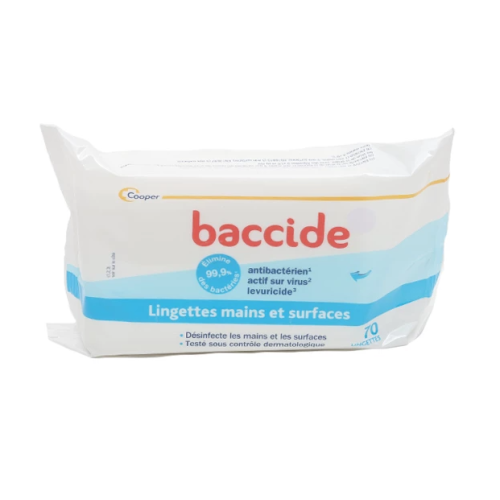 Baccide 70 lingettes désinfectantes