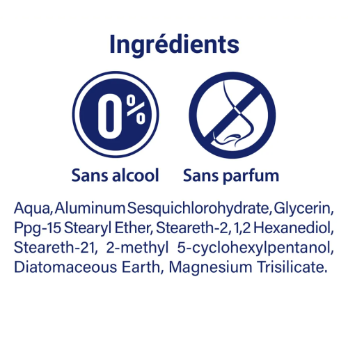 Anti-Transpirant Tolérance 48H Peaux Sensibles Roll-On 2 x 50 ml