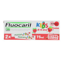 Fluocaril Kids gel dentifrice Fraise 3-6 ans 2 x 75 mL