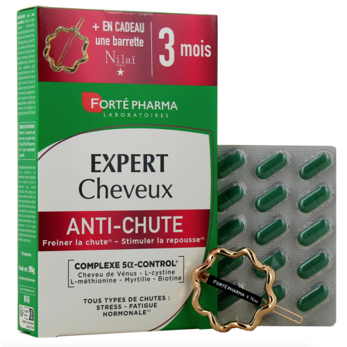 Expert Anti-Chute de Cheveux 90 comprimés + Barrette Offerte