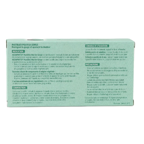 Hexaphyto Mal de gorge 20 pastilles
