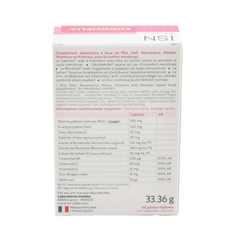Endomelia Confort Menstruel 60 gélules